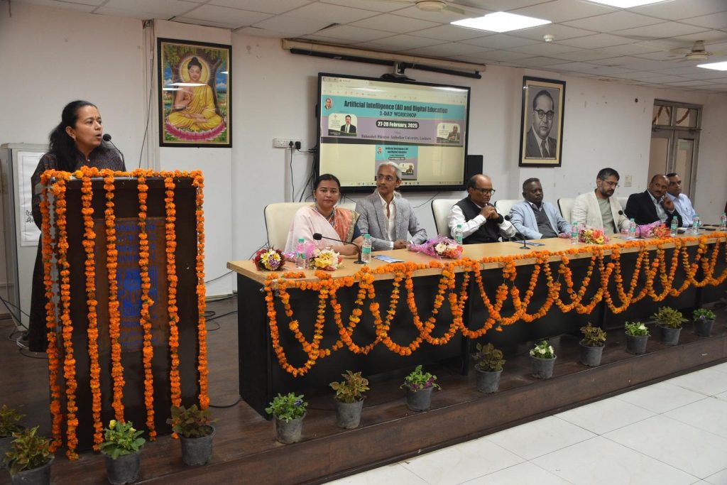 बीबीएयू में आर्टिफिशियल इंटेलिजेंस और डिजिटल शिक्षा पर कार्यशाला संपन्न