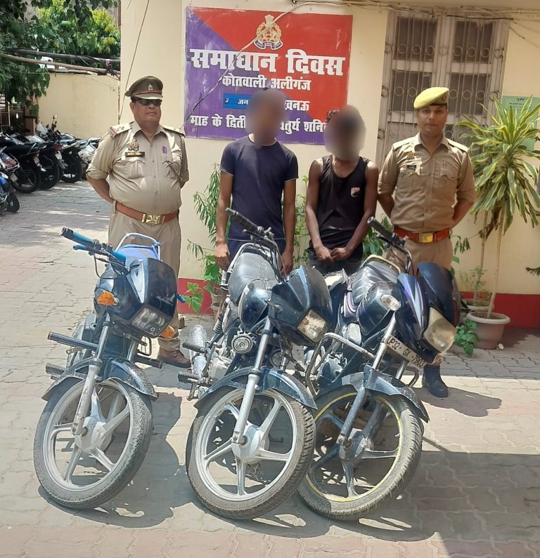 लखनऊ के अलीगंज में वाहन चोर गिरोह का पर्दाफाश