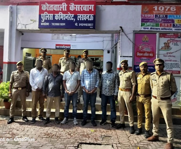 लखनऊ पुलिस ने 05 शातिर वाहन चोरों को किया गिरफ्तार, लाखों के सामान बरामद