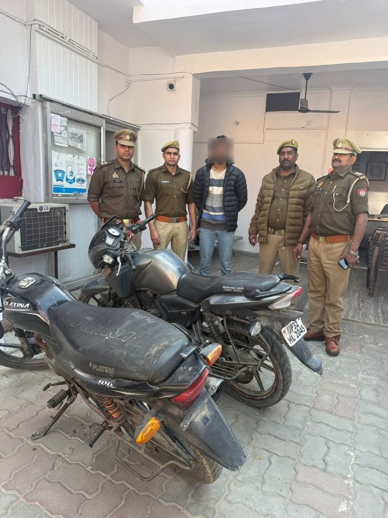 विकासनगर पुलिस ने वाहन चोर को दबोचा, दो चोरी की मोटरसाइकिल बरामद